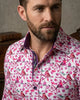 Lilac Birds in Tree Print Long Sleeve Shirt