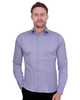 Lilac Casual Twill Double Cuff Long Sleeve Shirt-Makrom