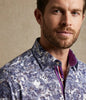 Lilac Floral Print with Matching Handkerchief