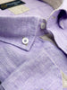 Lilac Plain Linen Long Sleeve Shirt-Makrom