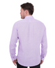 Lilac Plain Linen Long Sleeve Shirt-Makrom