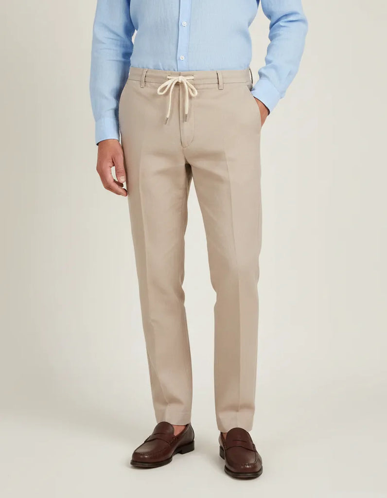 Linen Plain Suit Trouser-Makrom
