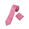 Men's Pink Stripe Pattern Necktie KR 156-Makrom