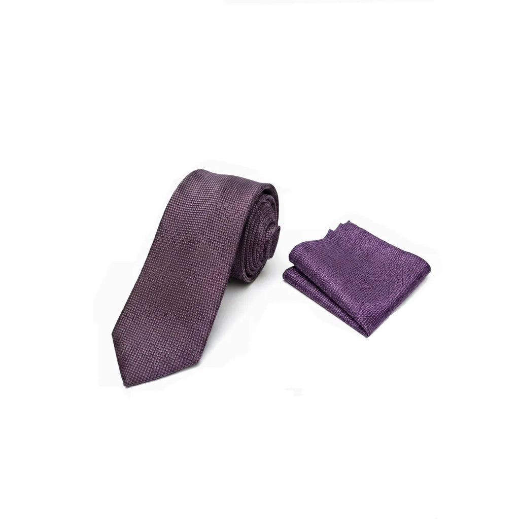 Men's Purple Necktie KR 39-Makrom