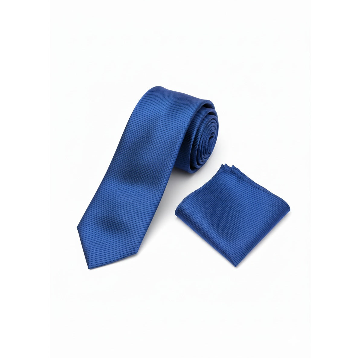 Men's Royal Blue Stripe Pattern Necktie KR 156-Makrom