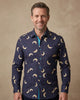 Navy Celestial Print with Matching Handkerchief-Makrom