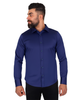 Navy Classic Single Cuff Men's Shirt-Makrom