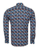 Floral patterned shirt on a white background