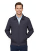 Navy Zip-Up Jacket with Classic Collar-Makrom
