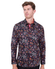 Neon Flower Print Shirt with Matching Handkerchief-Makrom