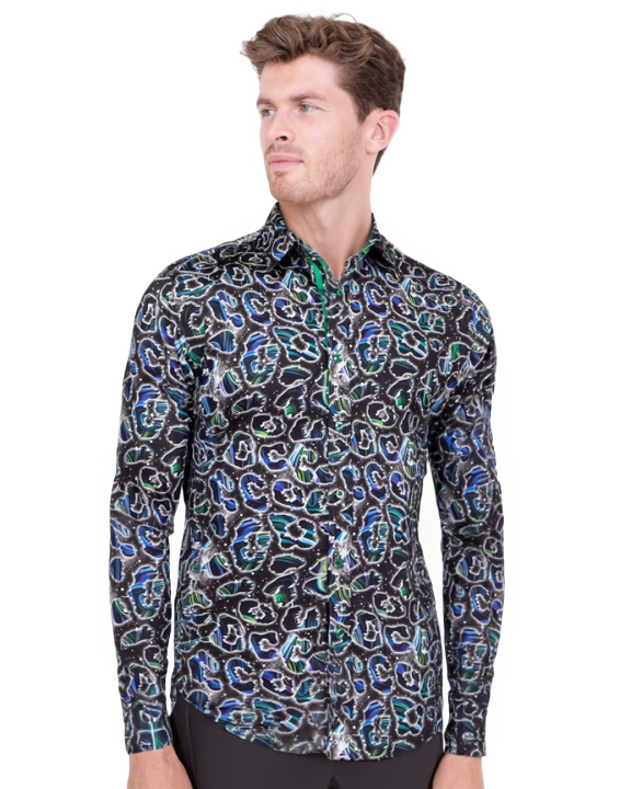Neon Glass Shatter Pure Cotton Print-Makrom