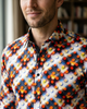 Orange Pure Cotton Dotted Print-Makrom