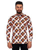 Orange Pure Cotton Dotted Print-Makrom