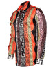 Oscar Banks Premium Geometric Pattern Dress Shirt-Makrom