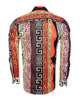 Oscar Banks Premium Geometric Pattern Dress Shirt-Makrom