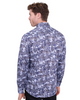 Paisley Print Shirt with Matching Handkerchief-Makrom