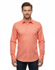Peach Plain Double Cuffed Shirts-Makrom