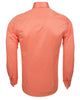 Peach Plain Double Cuffed Shirts-Makrom