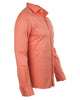 Peach Plain Double Cuffed Shirts-Makrom