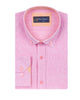 Pink Linen Long Sleeve Shirt with Matching Handkechief-Makrom