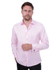 Pink Plain Double Cuff Shirt-Makrom