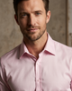 Pink Plain Double Cuff Shirt