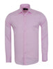 Pink Twill Classic Single Cuff Shirt-Makrom