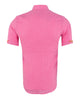 Plain Fuschia Linen Short Sleeve Shirt-Makrom