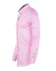 Plain Pink Shirt with Colourful Stripe Insert Shirt-Makrom