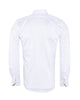 Plain White Shirt with Colourful Stripe Insert Shirt-Makrom