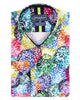Playful Multicolour Pattern Print with Matching Handkerchief-Makrom