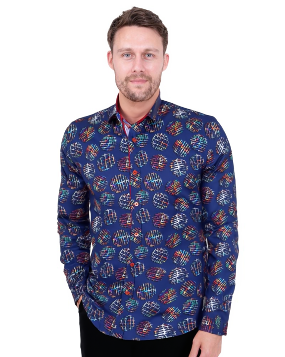 Pure Cotton Frost Print Cotton Shirts For Men-Makrom