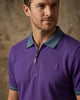 Purple Classic Polo T-Shirt With Contast Collar