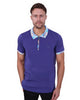 Purple Polo T-Shirt With Paisley Collar-Makrom