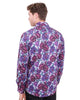 Purple Rose Print with Matching Handkerchief-Makrom