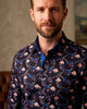 Rain Forest Scarlet Pure Cotton Print Shirt-Makrom
