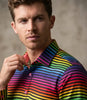 Rainbow Stripe Colourful Print Shirt