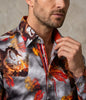 Red Dragon Print with Matching Handkerchief