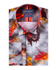 Red Dragon Print with Matching Handkerchief-Makrom