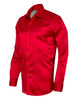 Red Satin Plain Satin Classic Men’s Shirt-Makrom