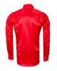 Red Satin Plain Satin Classic Men’s Shirt-Makrom