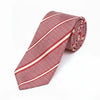 Red Striped Silk Classic Men`s Tie-Makrom