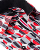 Red Stylish Circle Print Shirt-Makrom