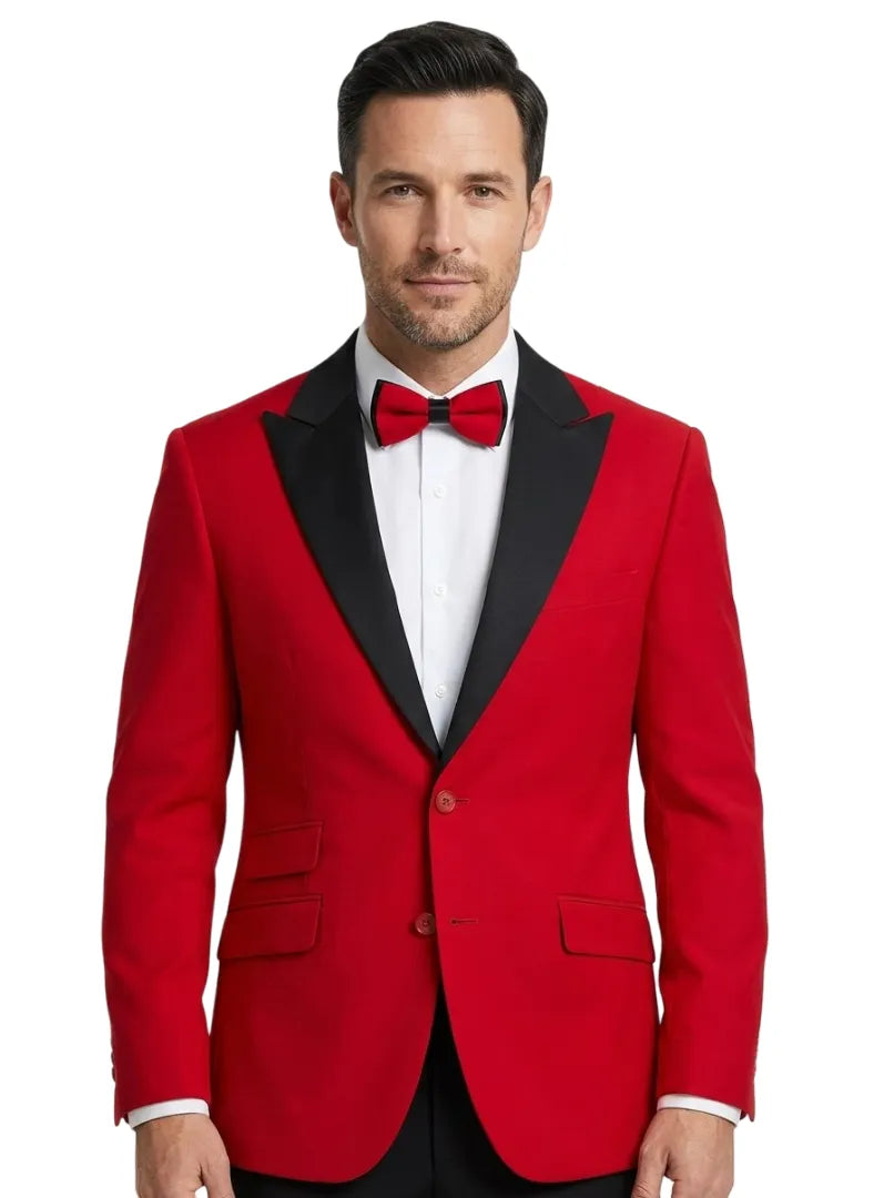 Red Velvet Feel Plain Blazer