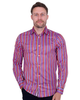 Retro Pastel Striped Men's Shirt-Makrom