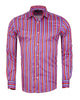 Retro Pastel Striped Men's Shirt-Makrom