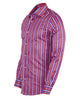 Retro Pastel Striped Men's Shirt-Makrom