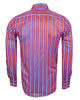 Retro Pastel Striped Men's Shirt-Makrom
