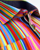 Retro Striped Men's Shirt with Matching Handkerchief-Makrom