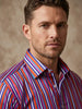 Retro Pastel Striped Men's Shirt